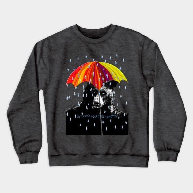 Rainy Day Bear Crewneck Sweatshirt by MelissaJBarrett